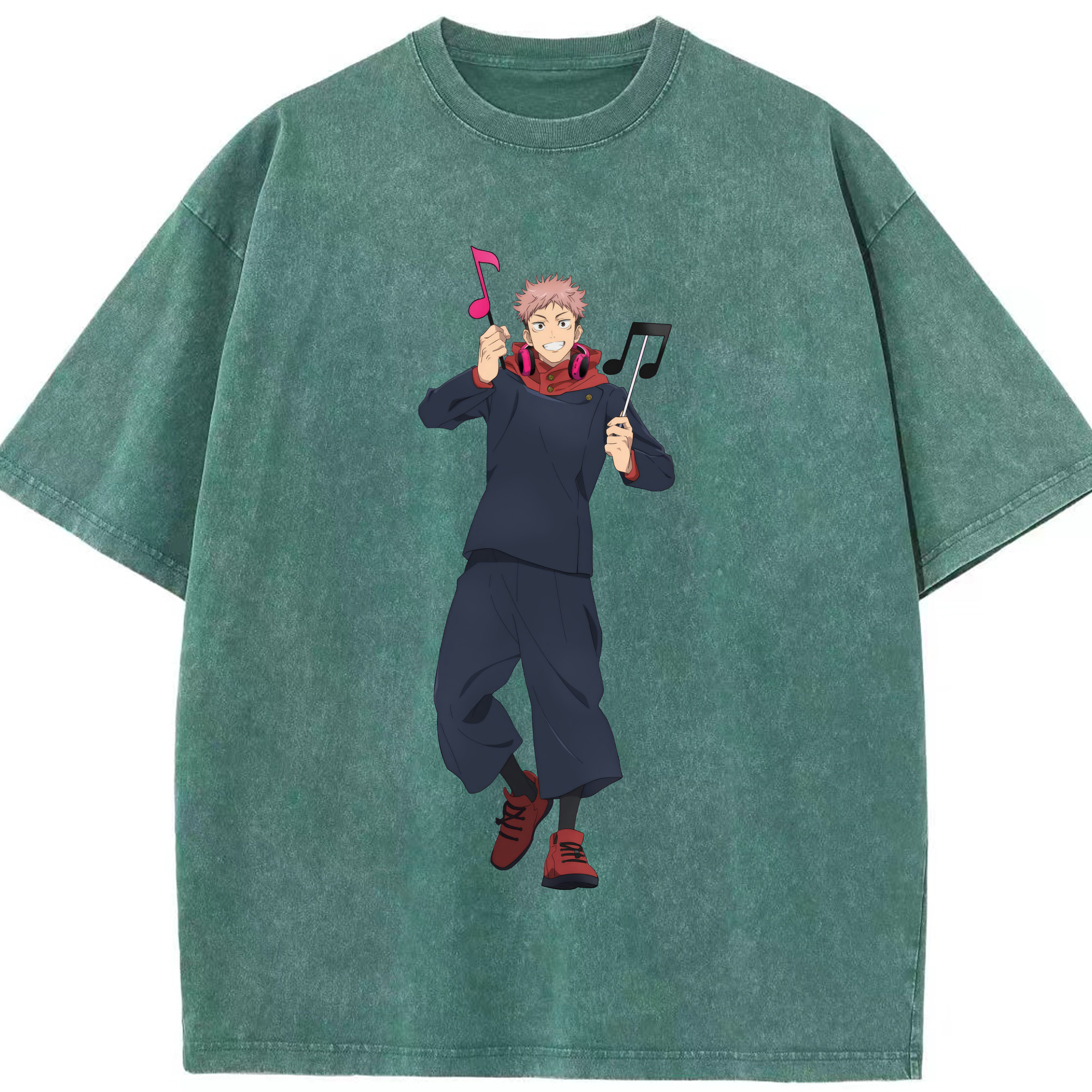 （画像用） 呪術廻戦 Jujutsu Kaisen 綿100% ヴィンテージ風 半袖Tシャツ（フロントプリント）
